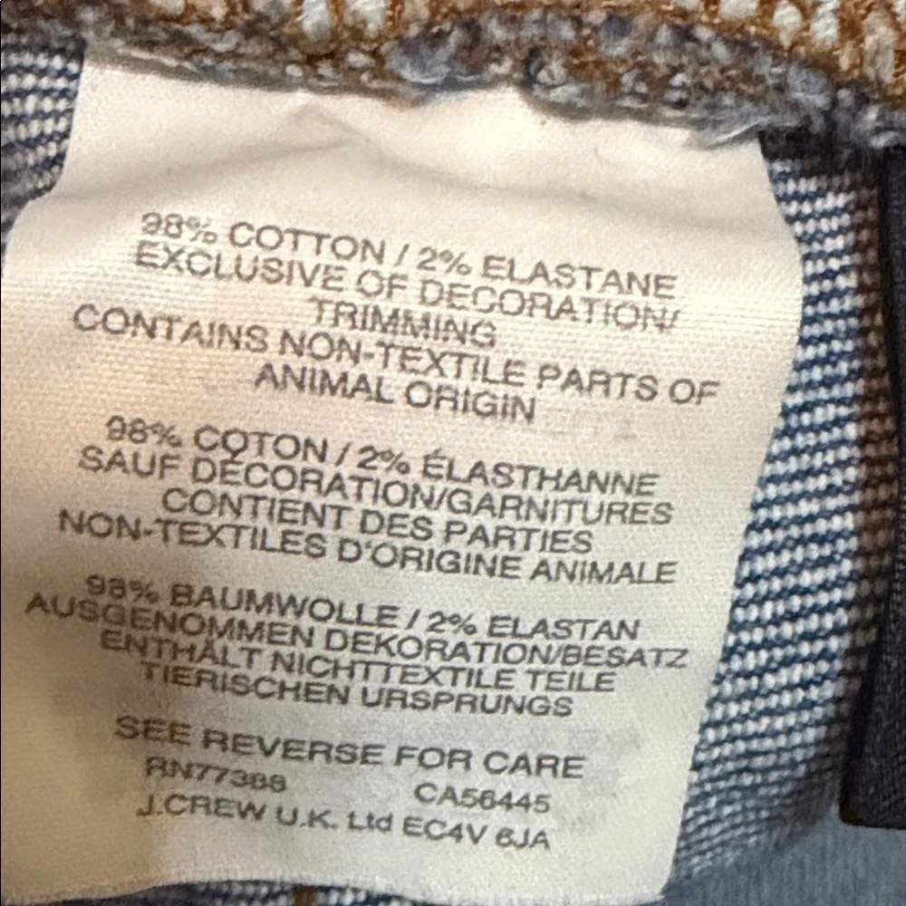 MADEWELL Classic Blue Wide-Leg CROP Women Jeans size 25